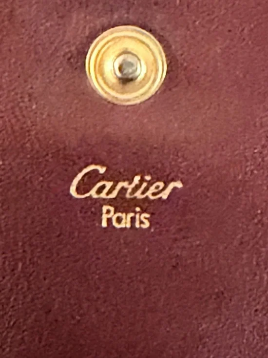 Cartier coin case square purse / wallet Must de Bordeaux 73184184 - Picture 14 of 16